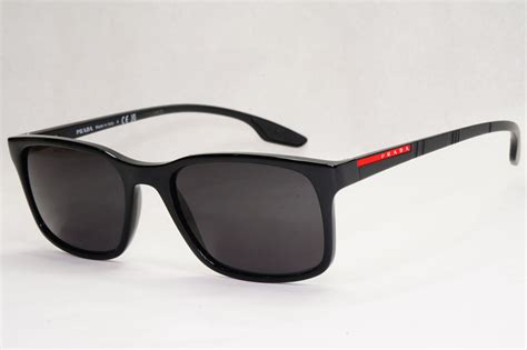 prada eyeglasses black and red|Prada sunglasses with red stripe.